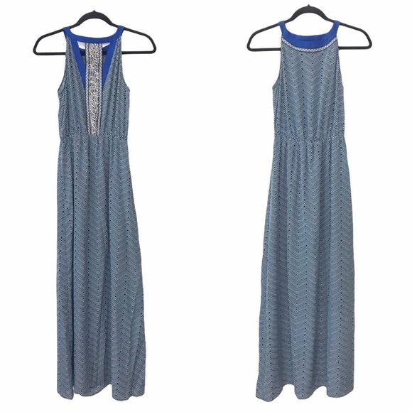 Lucky Brand Chevron Print Maxi Dress - Picture 1 of 4